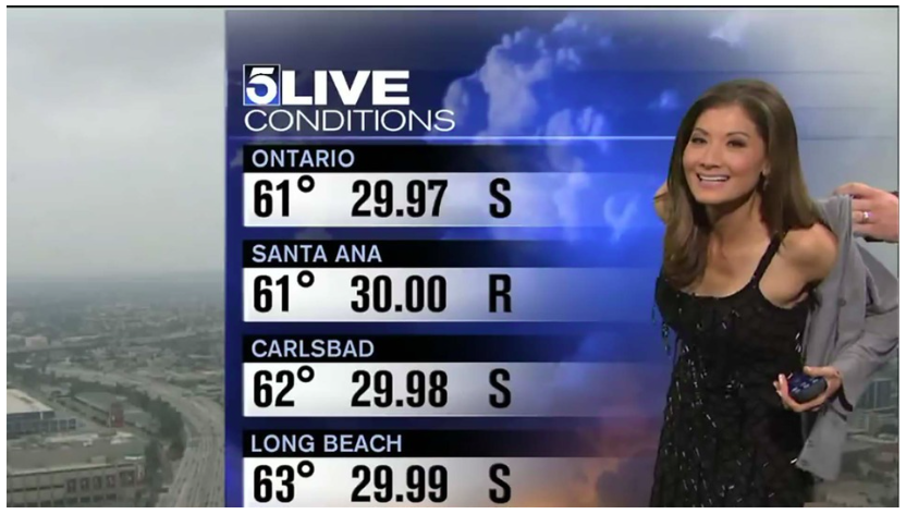 Weather Lady Forced to Put on Sweater