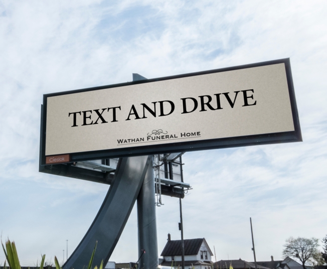 Text And Drive Funeral Home