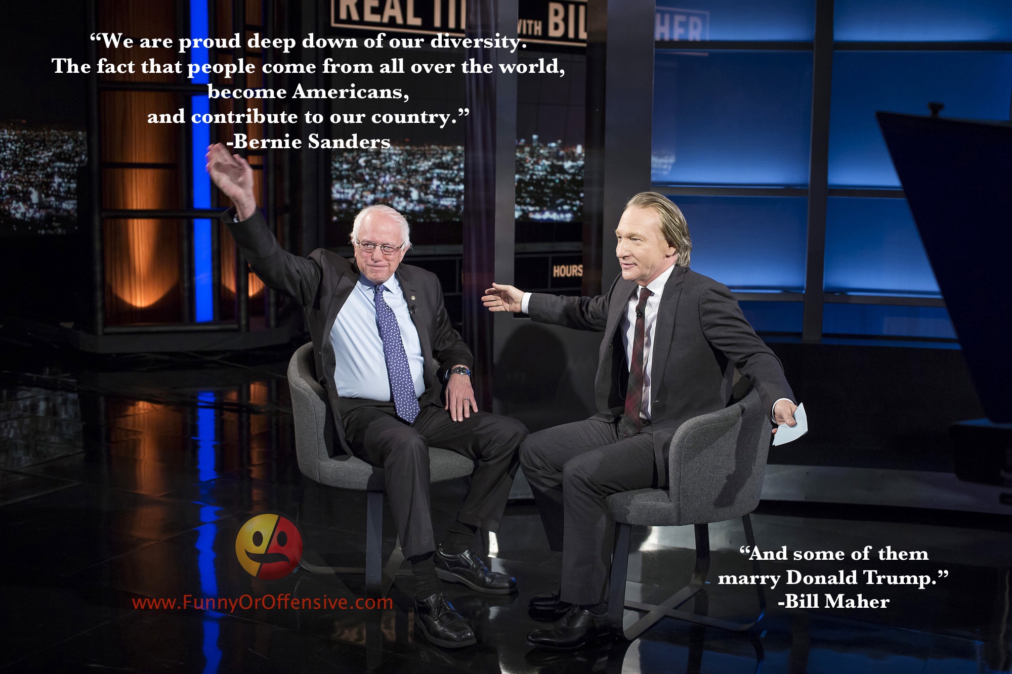 Bernie Sanders and Bill Maher