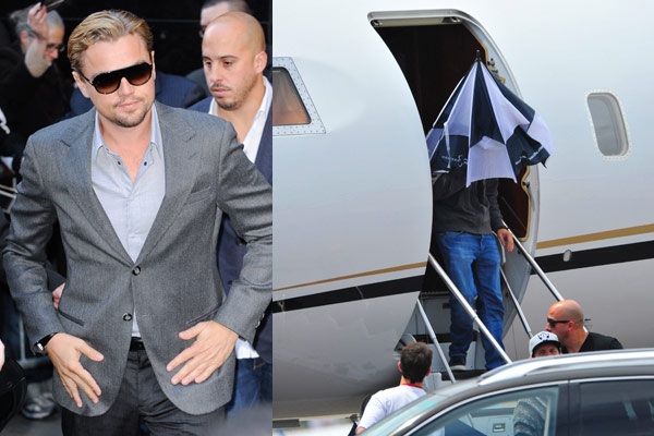 DiCaprio Takes Private Plane to Accept Environmental Award