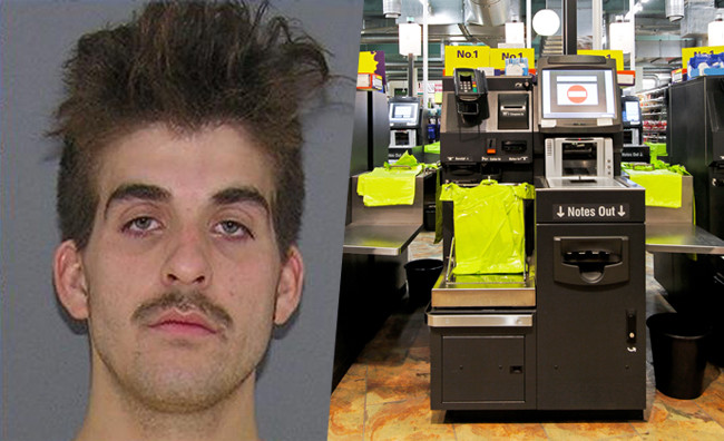 Naked Man Poops on Kroger Checkout Kiosk