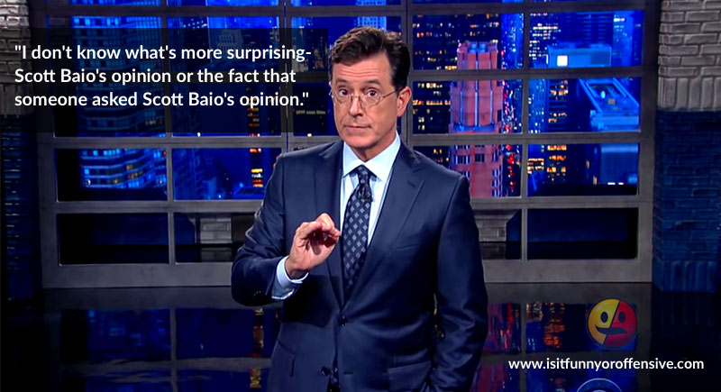 Stephen Colbert's Dig At Scott Baio