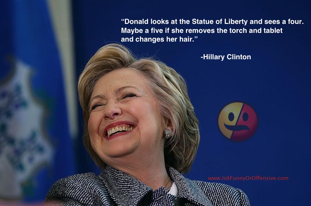 Hillary Clinton's Statue of Liberty Joke at Al Smith Dinner