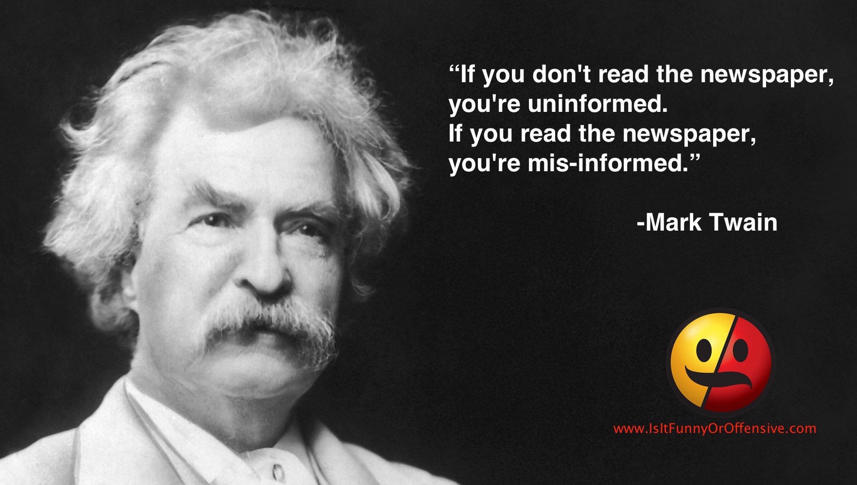 Mark Twain on News and Information