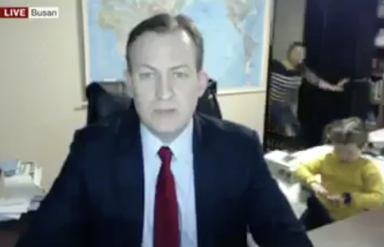 BBC Interview Goes Wrong When Kids Crash Dad's Home Office