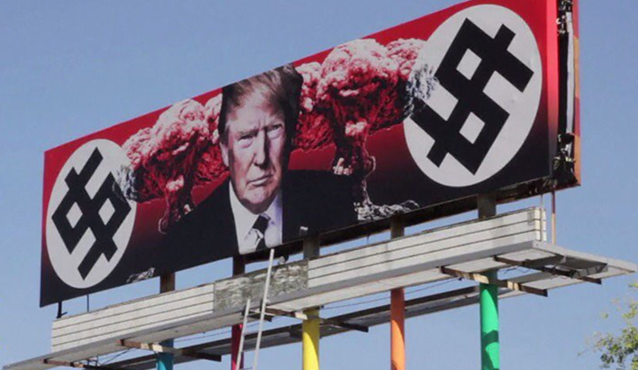 Trump Swastika Billboard Divides Arizona Residents