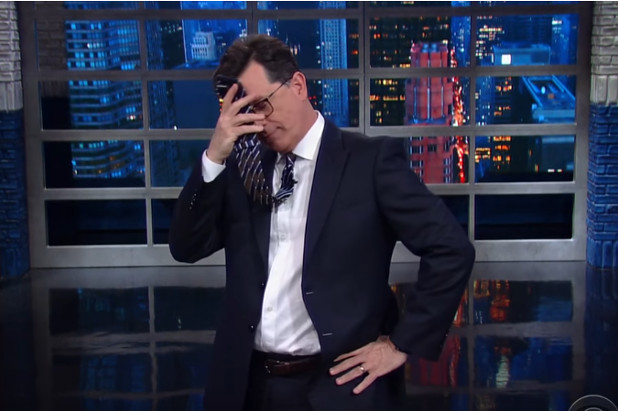 Stephen Colbert "Homophobic" Trump BJ Joke Triggers Outrage