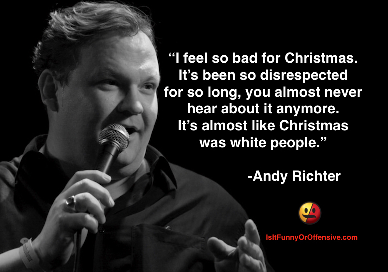 Andy Richter on Christmas and White People