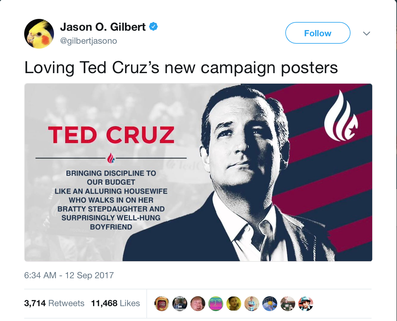 Funny Porn Posters - ted-cruz-porn-tweet - Is It Funny or Offensive?