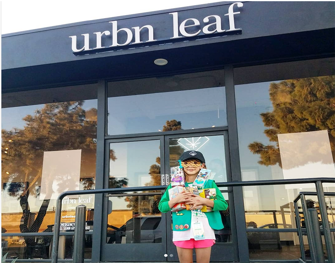 Girl Scout Sells 312 Boxes Of Cookies Outside Pot Dispensary
