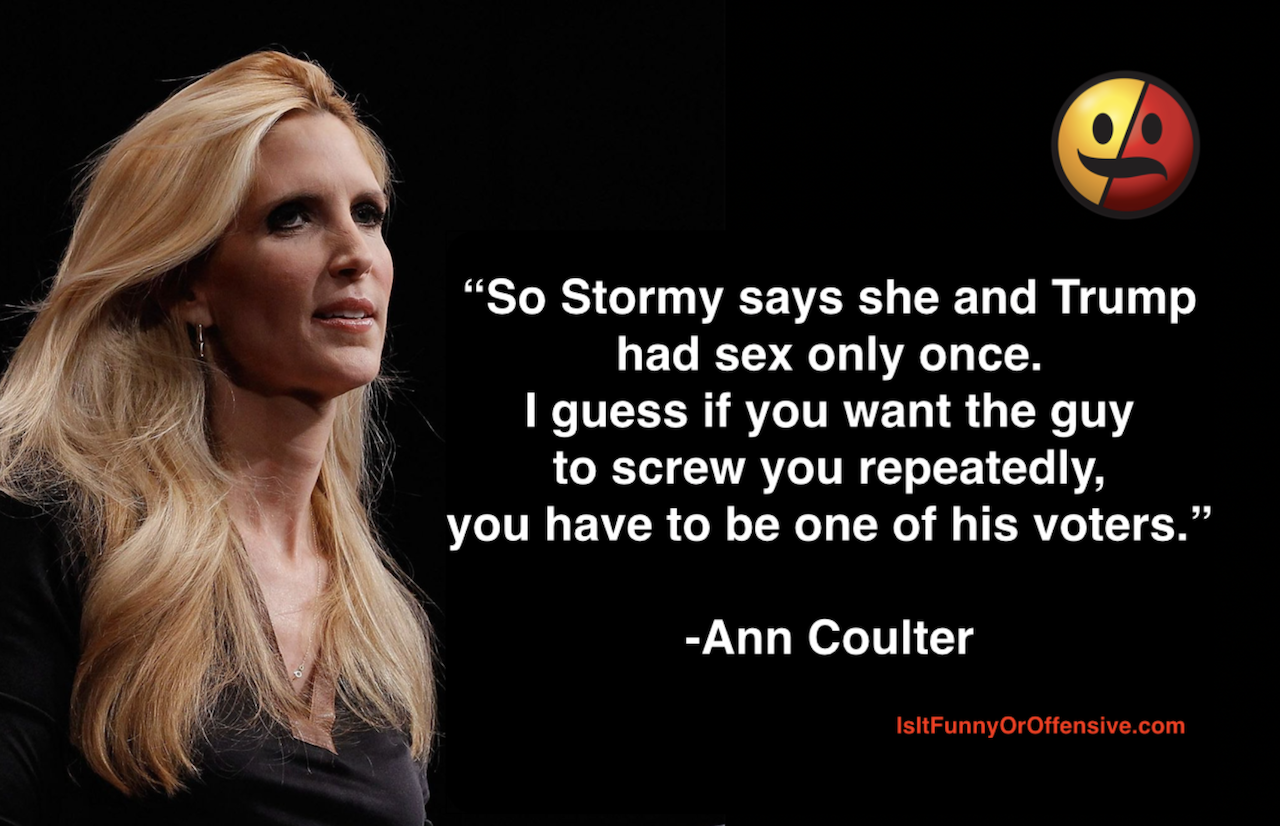 Ann Coulter on Stormy Daniels and Donald Trump