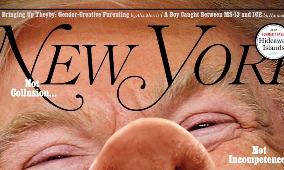 New York Magazine Porks POTUS With Pig Cover