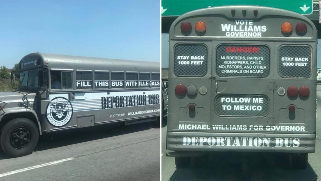 Gubernatorial Candidate Tours Georgia In Deportation Bus