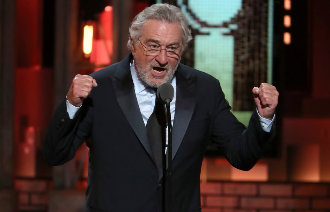 Robert De Niro Gets Bleeped At The Tony Awards "F**k Trump"