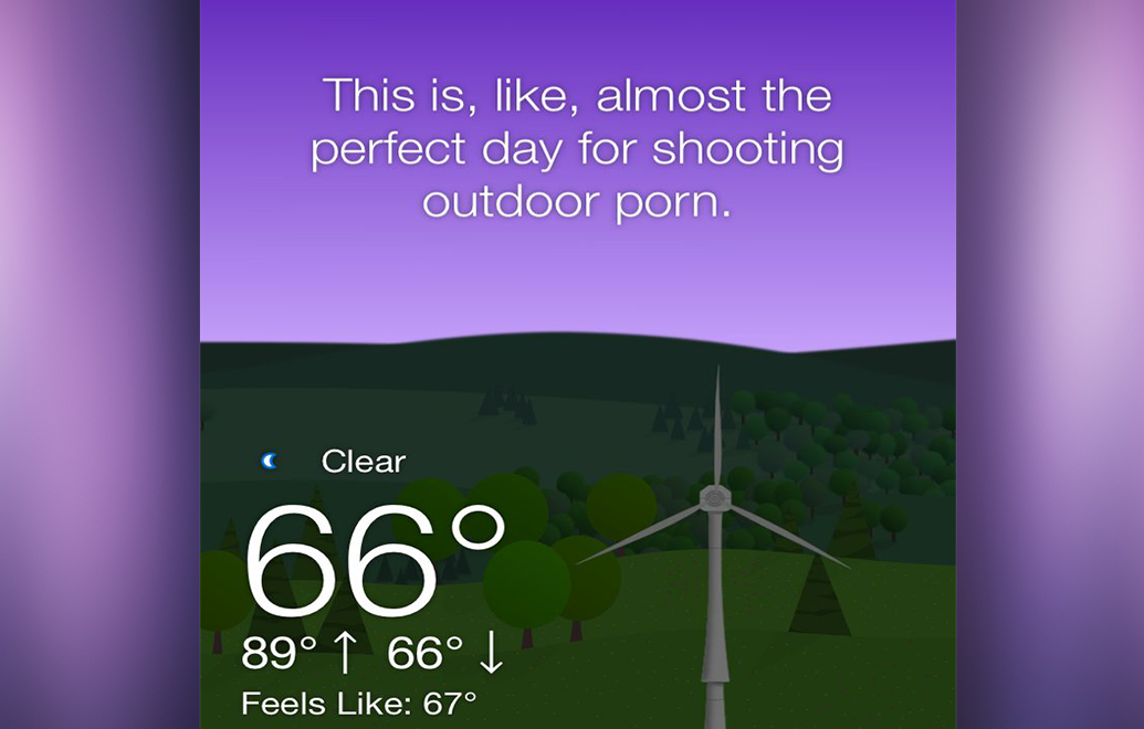 WTForecast App Gives You Weather The Way No Meteorologist Would