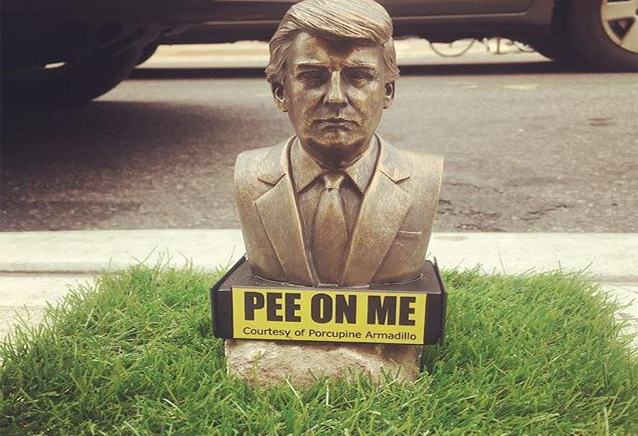 Trump 'Pee On Me' Statues