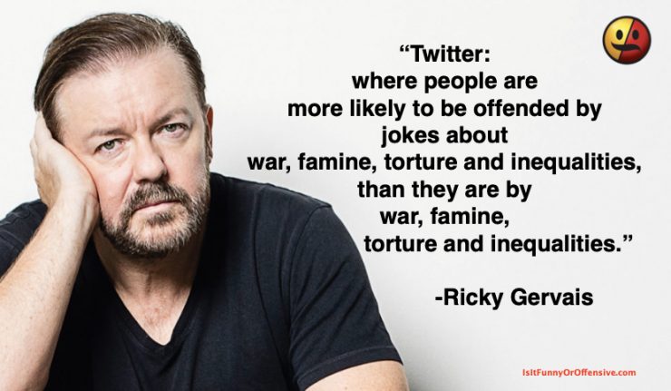 Ricky Gervais on Twitter