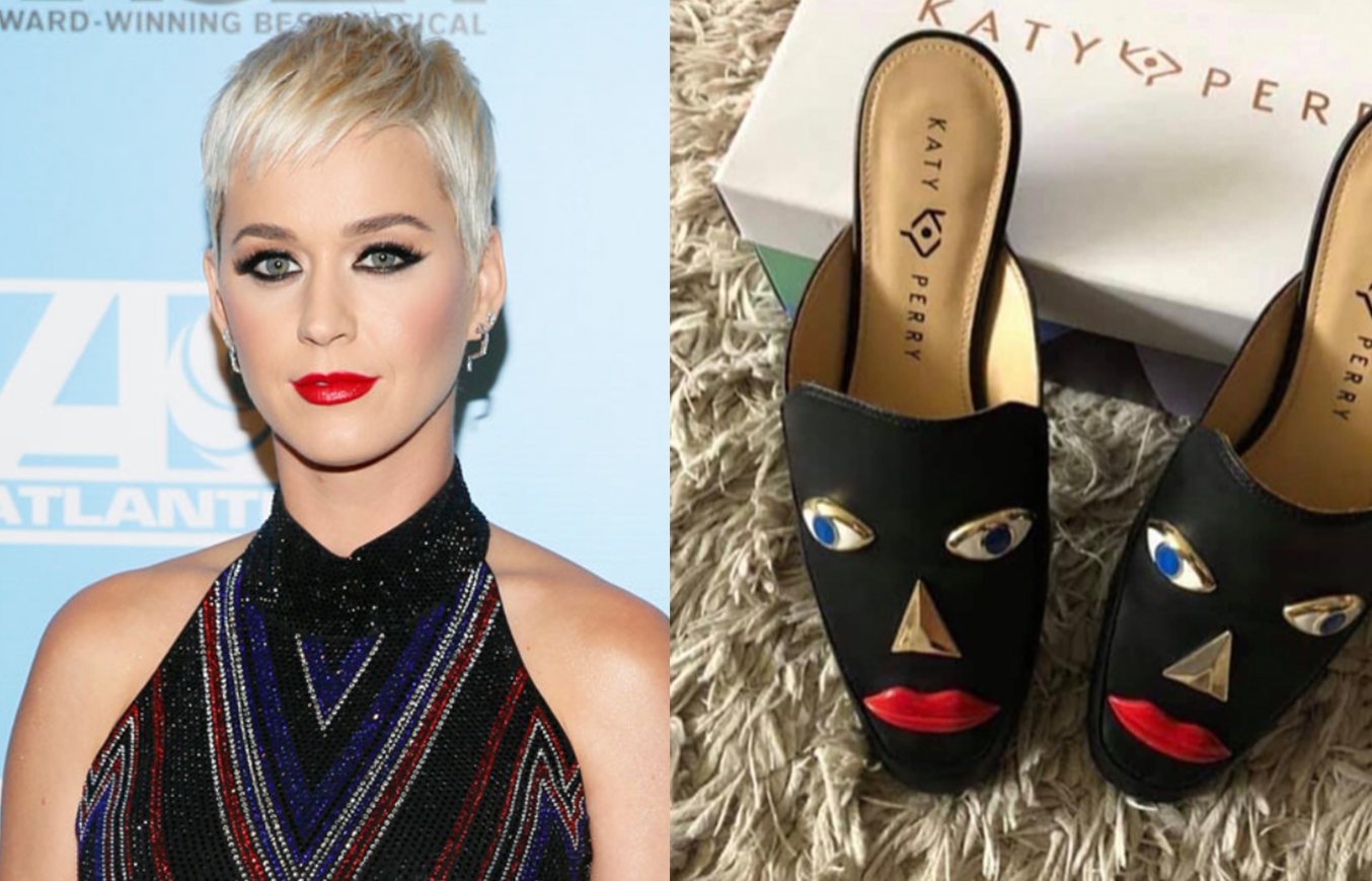 katy perry black face heels