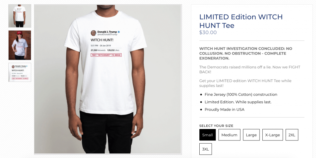 Trump’s 2020 Campaign Selling 'Pencil-Neck' Adam Schiff T-Shirts