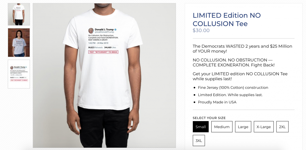Trump’s 2020 Campaign Selling 'Pencil-Neck' Adam Schiff T-Shirts