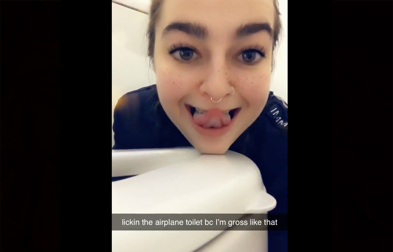 Twitter Meltdown Passenger Shares Video Of Airplane Toilet Lick