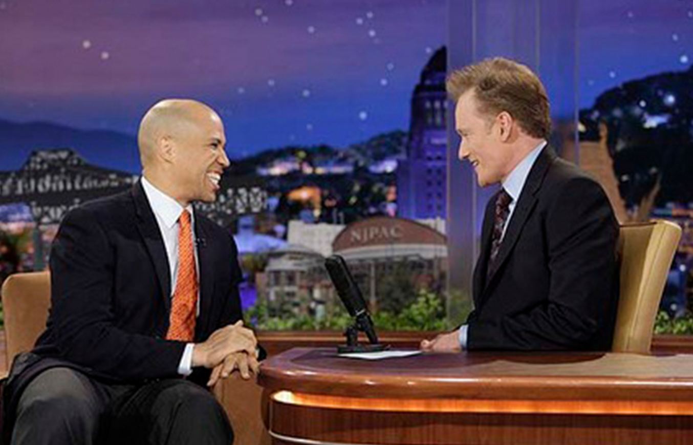 Cory Booker and Conan O'Brien's Joke Battle Over Newark