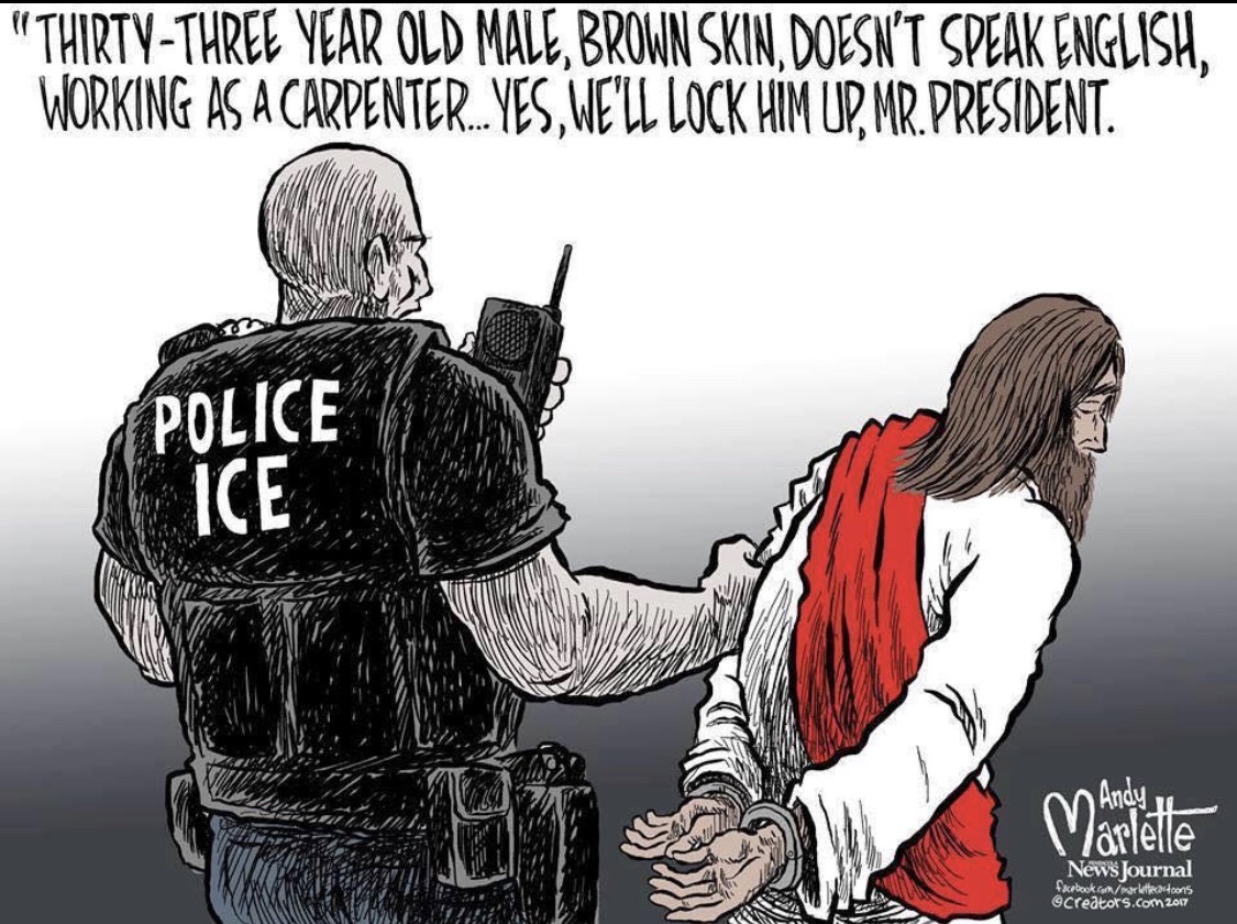 Cartoonist Inserts Jesus Into Immigration Debate