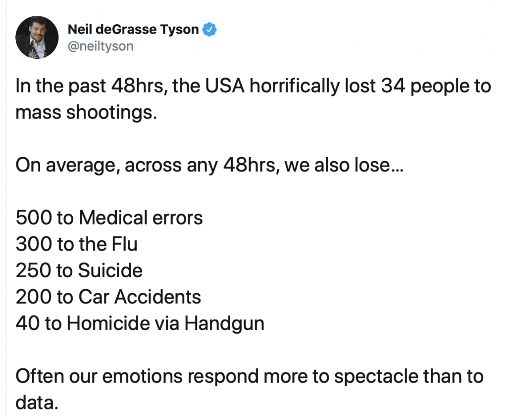 https://twitter.com/neiltyson/status/1158074774297468928?ref_src=twsrc%5Etfw%7Ctwcamp%5Etweetembed%7Ctwterm%5E1158074774297468928&ref_url=https%3A%2F%2Fwww.cnn.com%2F2019%2F08%2F05%2Fus%2Fneil-degrasse-tyson-gun-death-tweets-trnd%2Findex.html