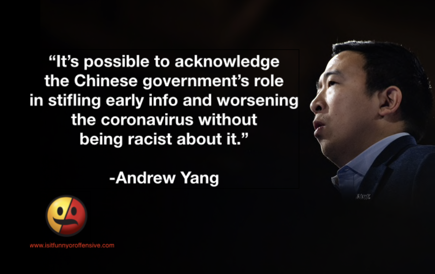 Andrew Yang Coronavirus Racism