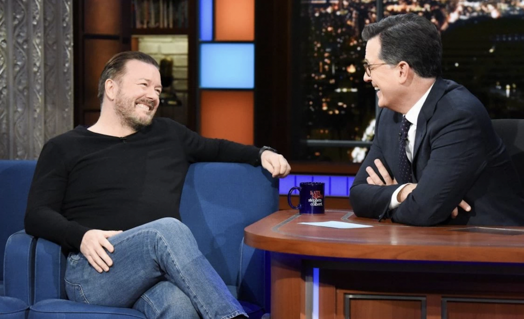 Ricky Gervais Tells Stephen Colbert That Smart People Don't Get