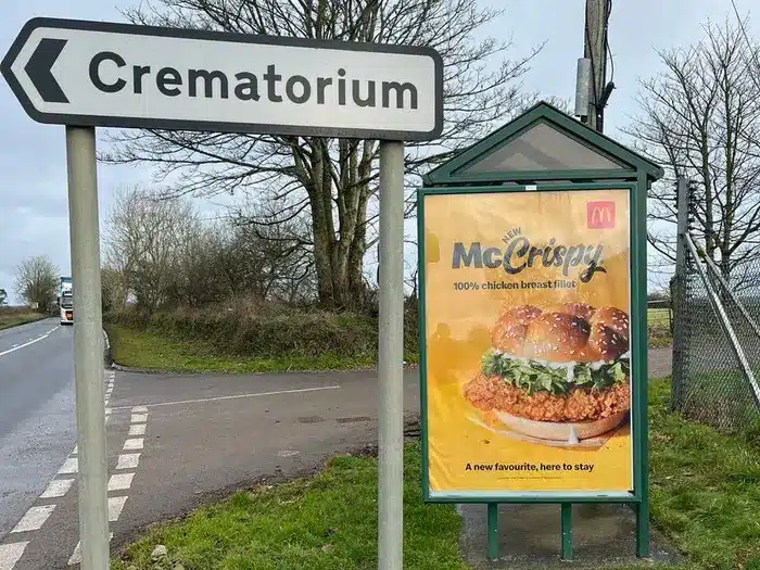 McDonald’s to Remove McCrispy Crematorium Sign