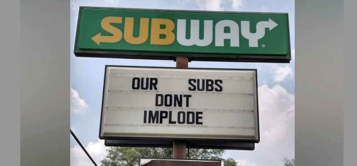 Subway's Titanic Joke Sinks